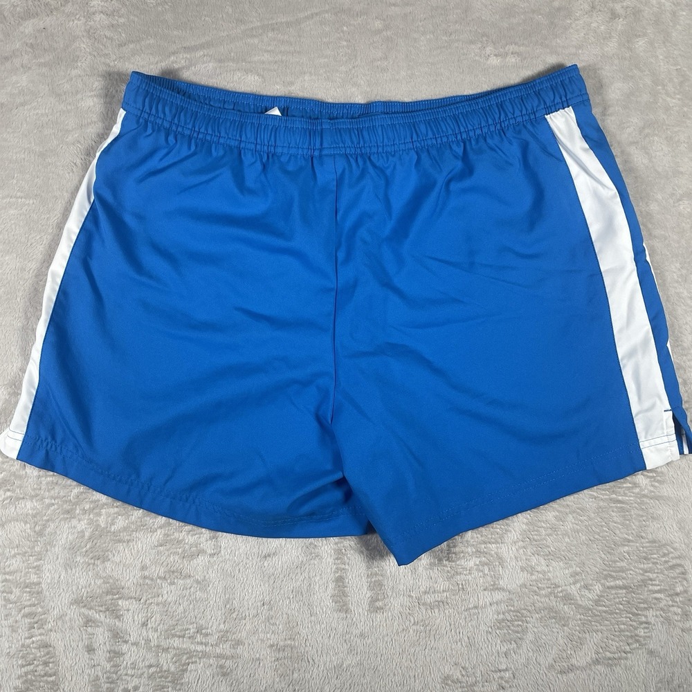 NIKE FIT DRY Blue Womens‎ L (12-14) Stretch Waist Pocket Running Shorts - Picture 3 of 8